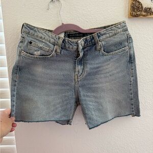 Calvin Klein Women's Denim Shorts - Light Blue
